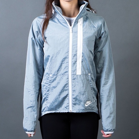 Nike Tech Aeroshield Moto Cape Jacket Dove Grey - Picture 1 of 12